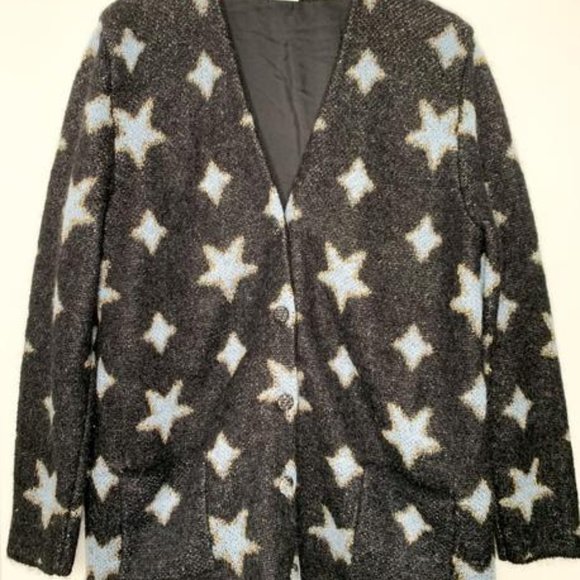 SAINT LAURENT MOHAIR STAR SWEATER SZ M - Picture 2 of 5